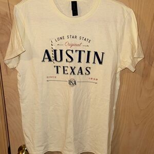 Gildan Cream Austin Texas Short Sleeve Tee